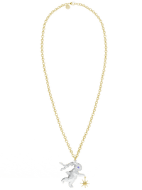 Silver Lucky Rabbit Solo Dance Necklace-Ancient Future-APOC STORE