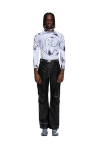 Panneled Leather Biker Pants-XIMONLEE-APOC STORE