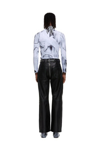 Panneled Leather Biker Pants-XIMONLEE-APOC STORE
