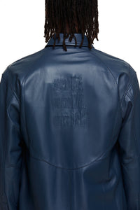 Leather Zip Shirt Jacket-XIMONLEE-APOC STORE