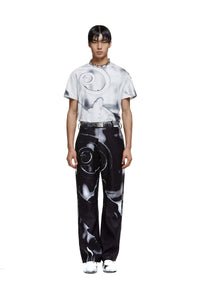 Charcoal Lizard Specimen Pants-XIMONLEE-APOC STORE