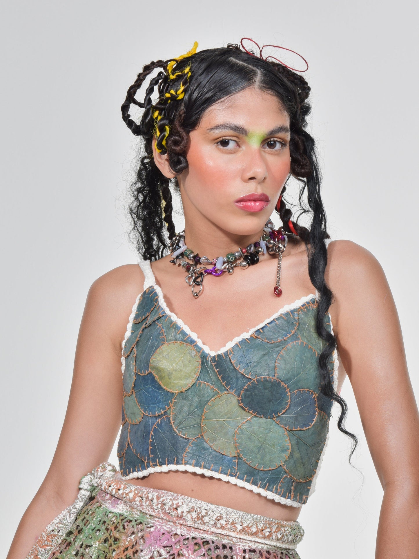 Jade Alëant Leaf Crochet Tank-VEREDAS-APOC STORE