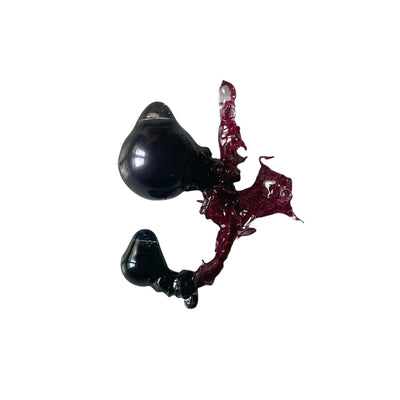 Large Resin Earcuff Black Blue-Lueder x Kkrreeiiss-APOC STORE