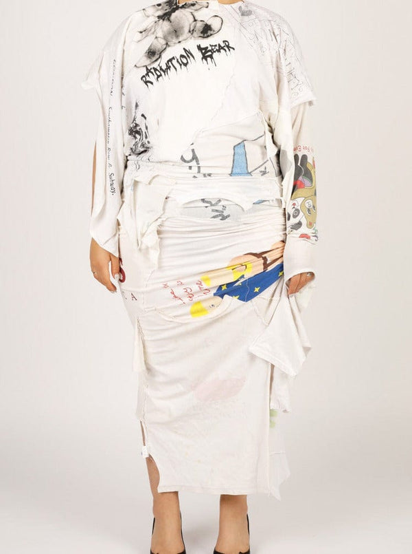 Radiation Bear Cotton Waste Dress-Puer Parasitus-APOC STORE