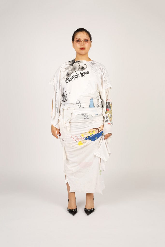 Radiation Bear Cotton Waste Dress-Puer Parasitus-APOC STORE