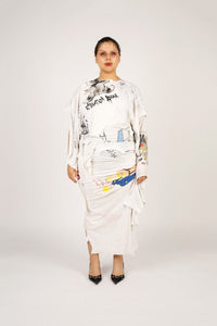 Radiation Bear Cotton Waste Dress-Puer Parasitus-APOC STORE