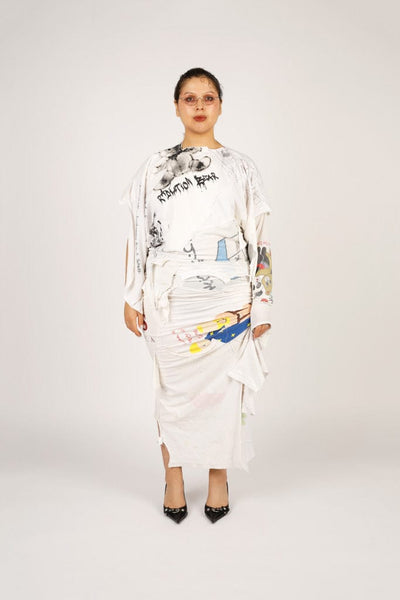 Radiation Bear Cotton Waste Dress-Puer Parasitus-APOC STORE