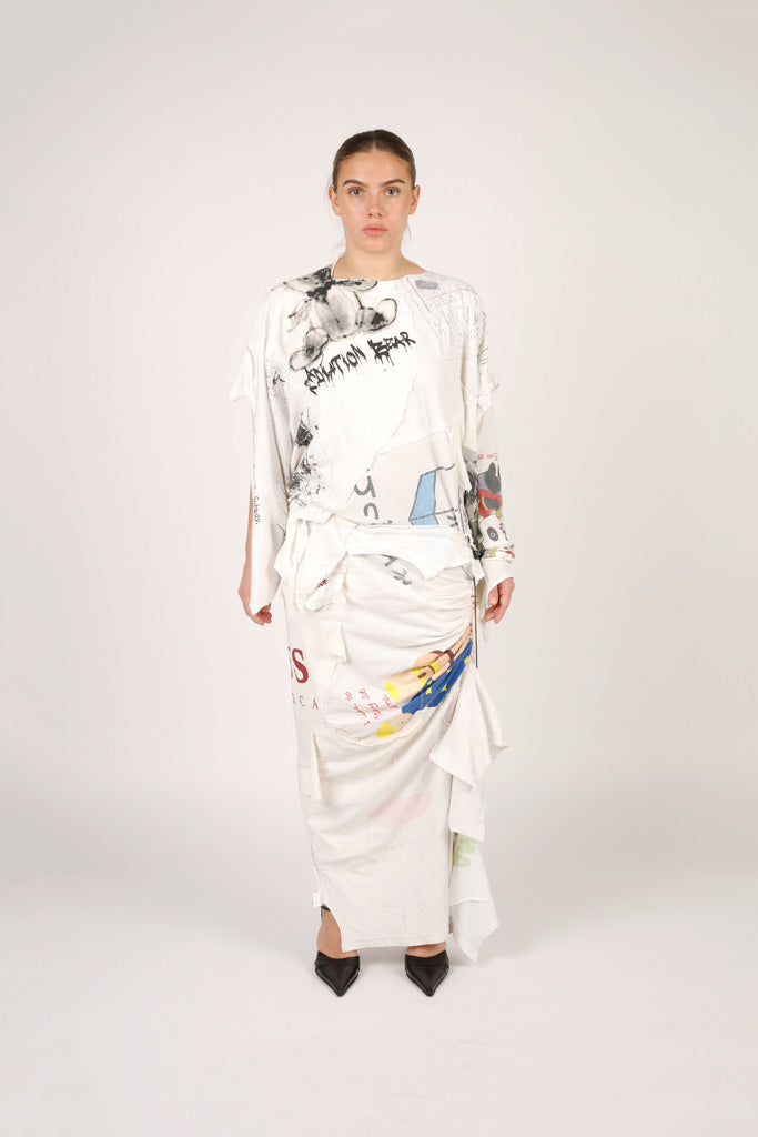 Radiation Bear Cotton Waste Dress-Puer Parasitus-APOC STORE