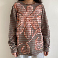 Striped Flower Tee-Anna Castellano-APOC STORE