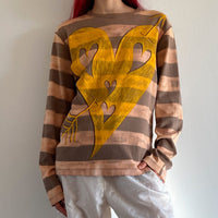 Striped Heart Tee-Anna Castellano-APOC STORE