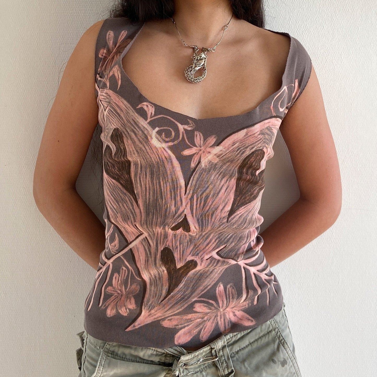 Corset Knotted Top-Anna Castellano-APOC STORE
