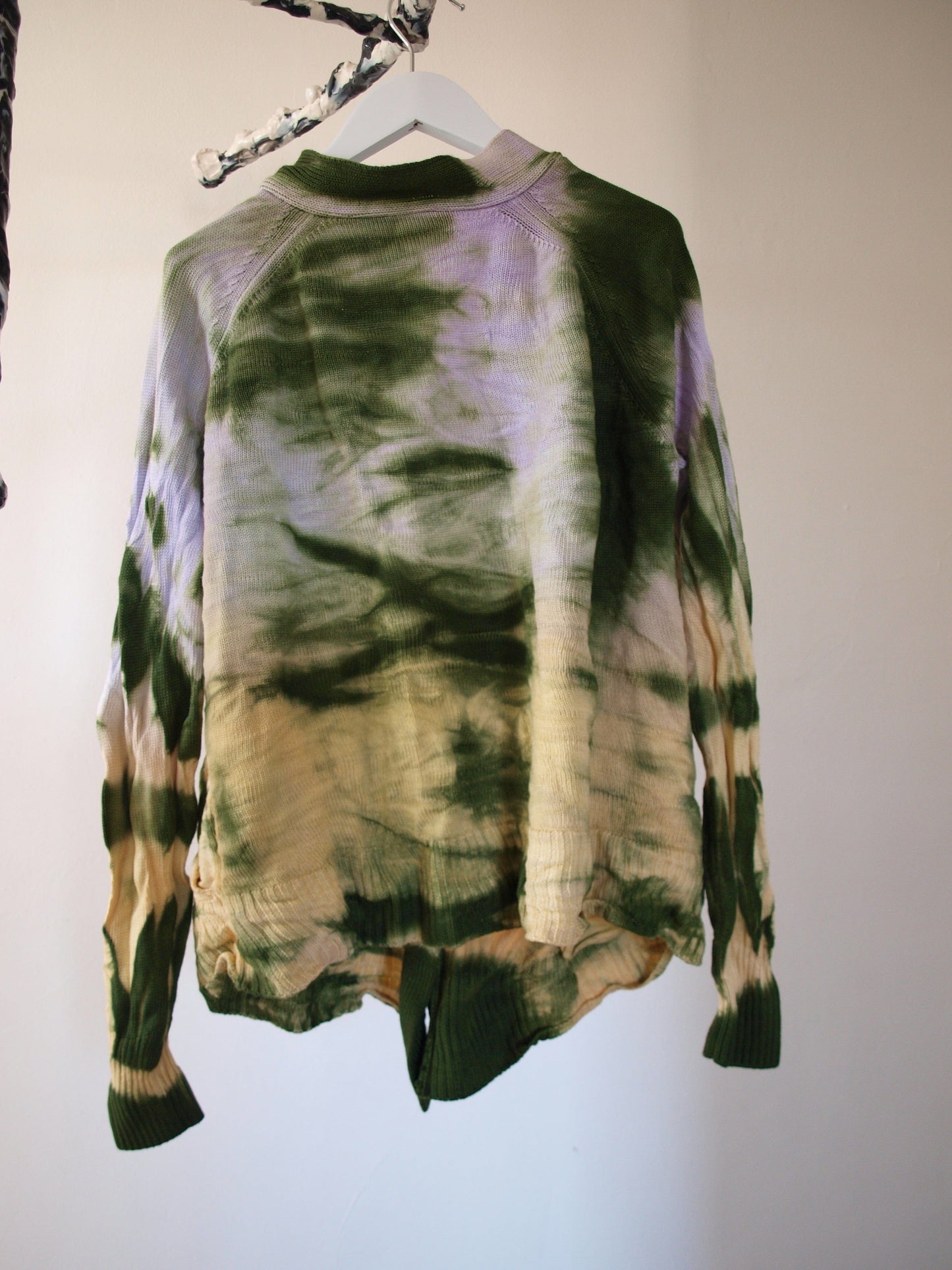 Clea x Celia Cardigan 1/15 Green White-Celia Calderón Asensio-APOC STORE
