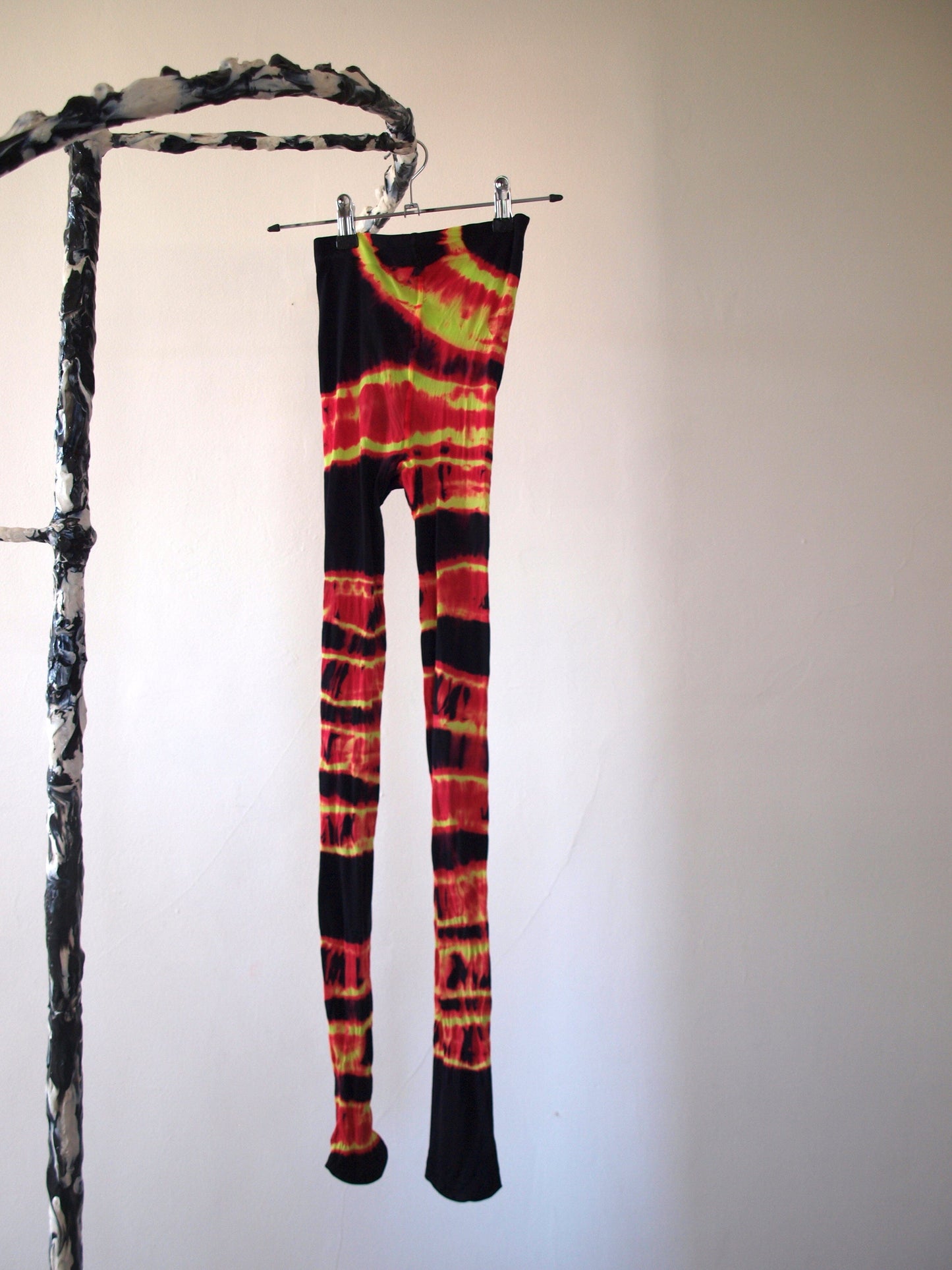 Hand Dyed Tights Pink Multicolour-Celia Calderón Asensio-APOC STORE