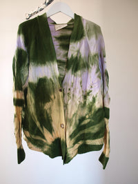 Clea x Celia Cardigan 1/15 Green White-Celia Calderón Asensio-APOC STORE