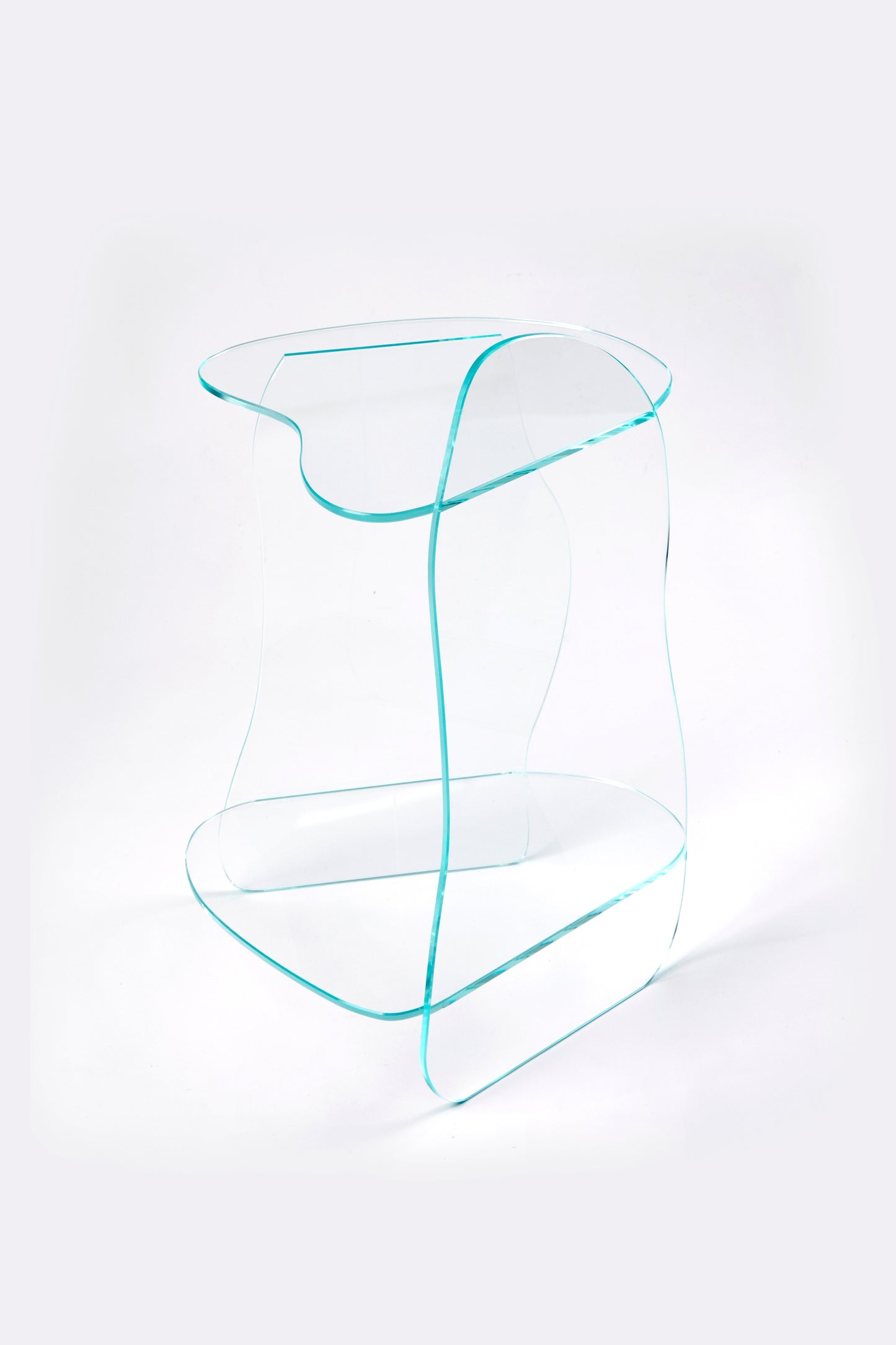 Dolmen Clear Side Table-Studio Chacha-APOC STORE