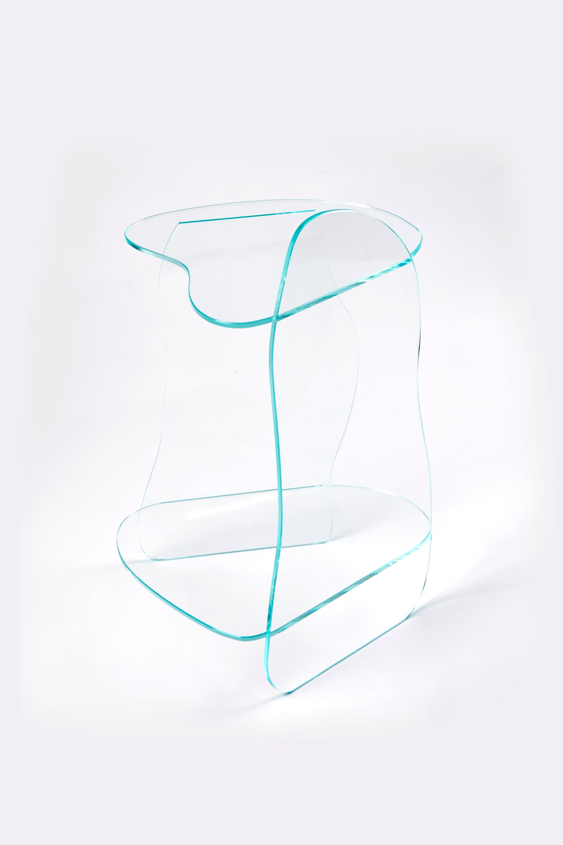 Dolmen Clear Side Table-Studio Chacha-APOC STORE