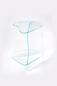 Dolmen Clear Side Table-Studio Chacha-APOC STORE