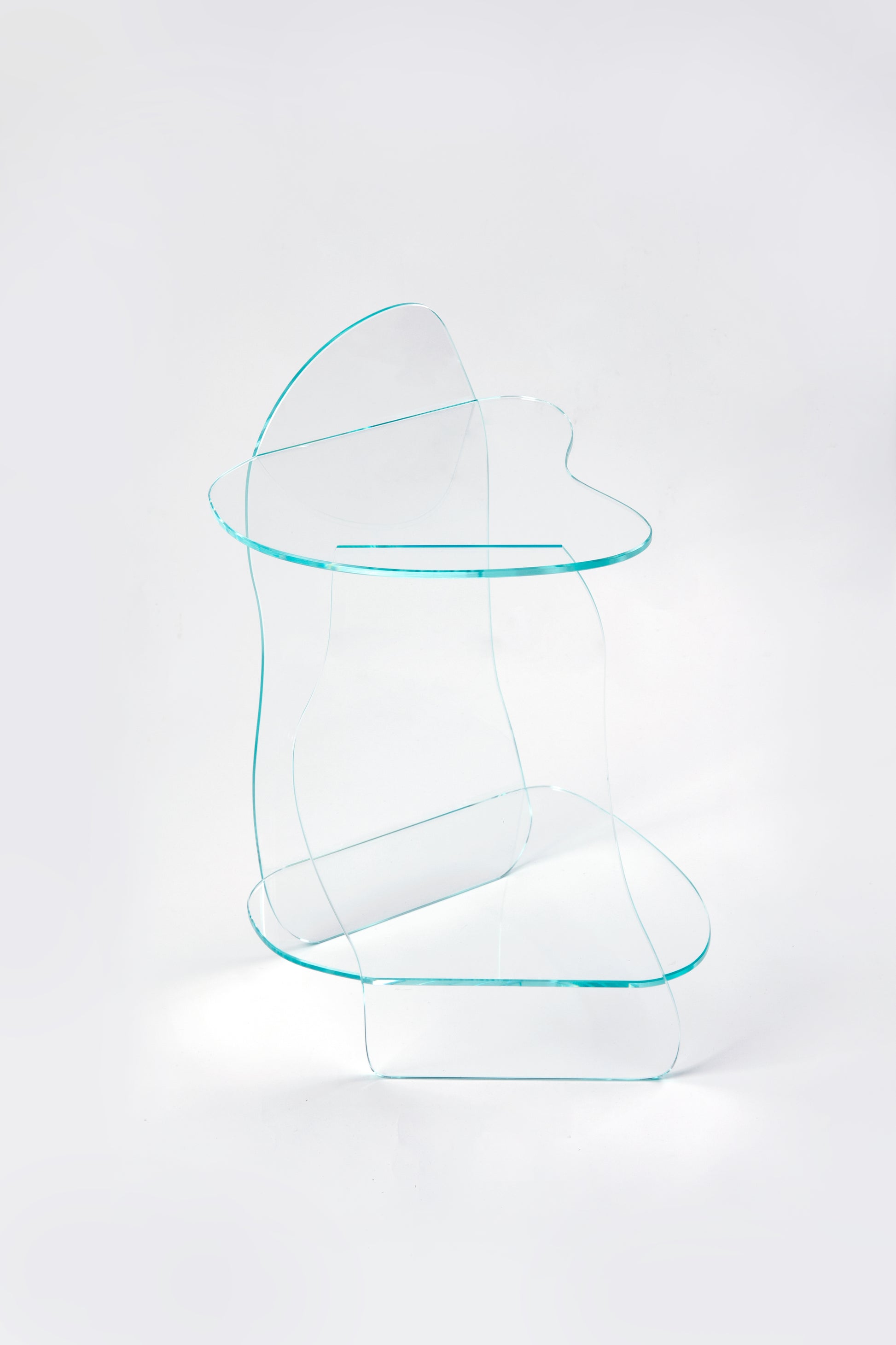 Dolmen Clear Side Table-Studio Chacha-APOC STORE