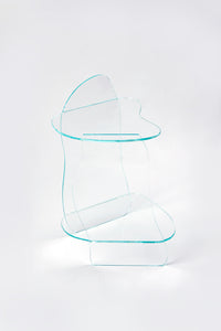 Dolmen Clear Side Table-Studio Chacha-APOC STORE