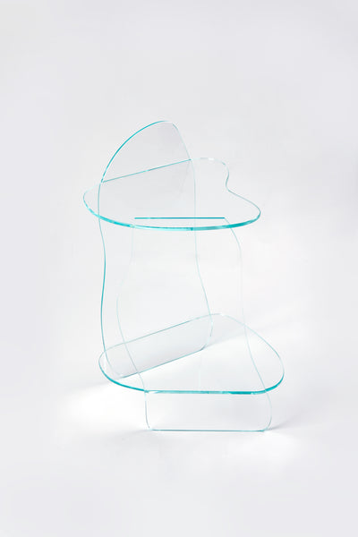 Dolmen Clear Side Table-Studio Chacha-APOC STORE