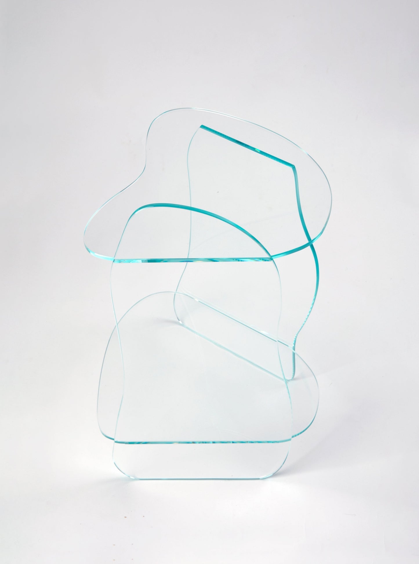 Dolmen Clear Side Table-Studio Chacha-APOC STORE