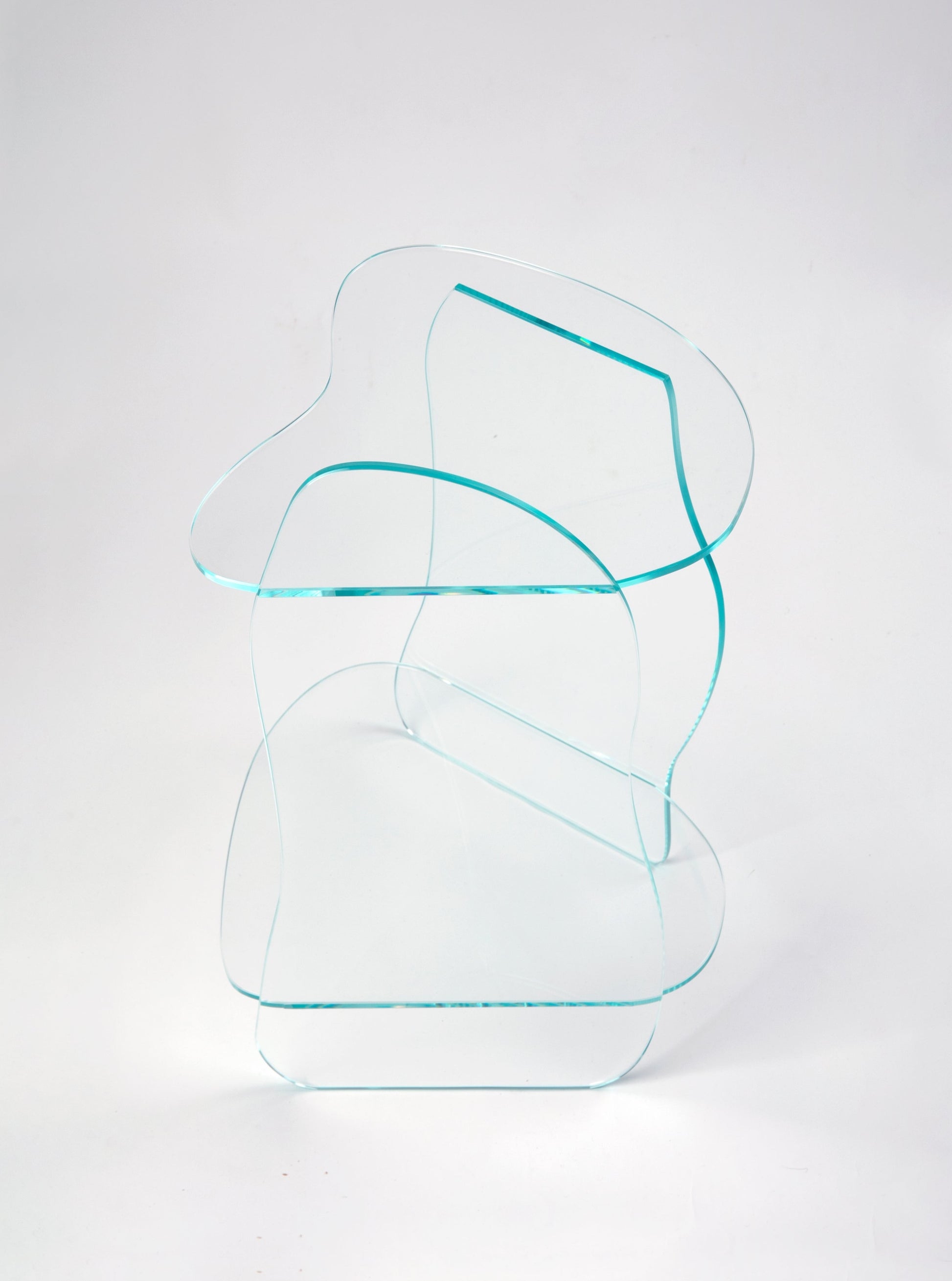 Dolmen Clear Side Table-Studio Chacha-APOC STORE