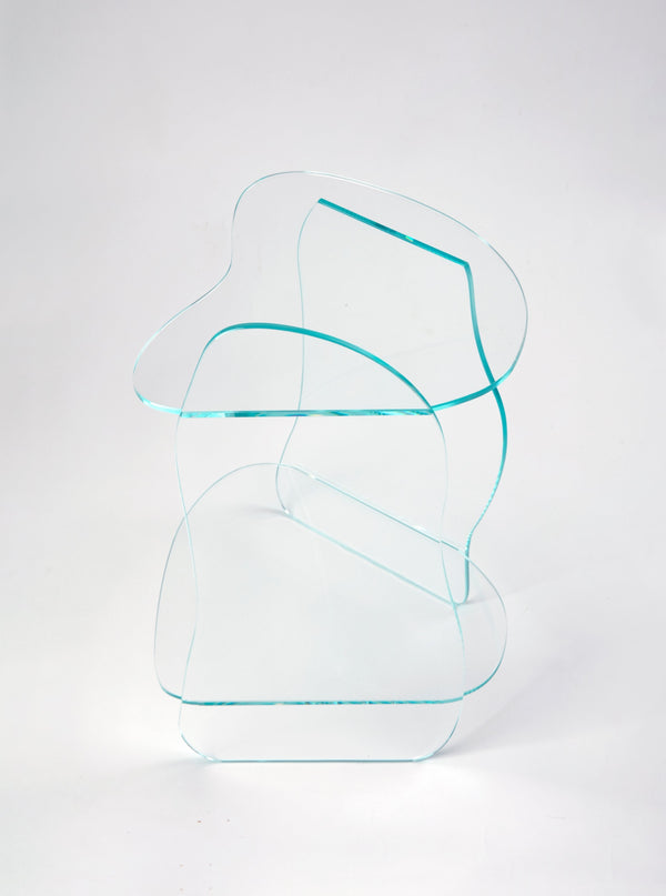 Dolmen Clear Side Table-Studio Chacha-APOC STORE