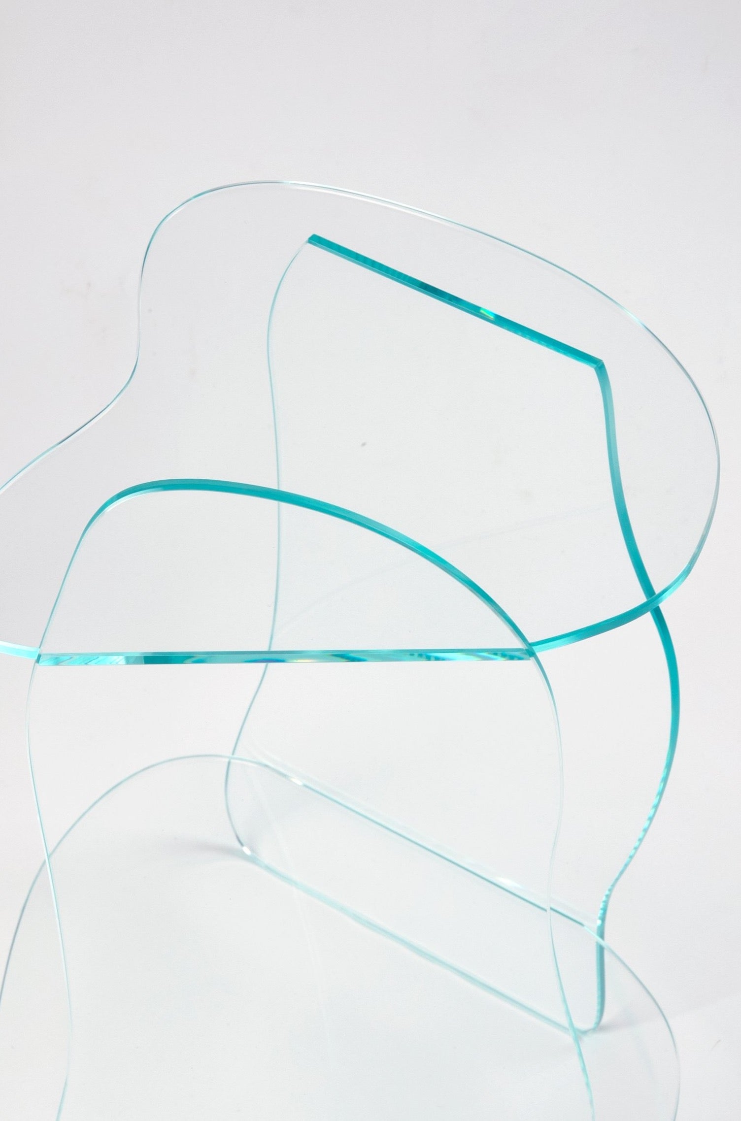 Dolmen Clear Side Table-Studio Chacha-APOC STORE