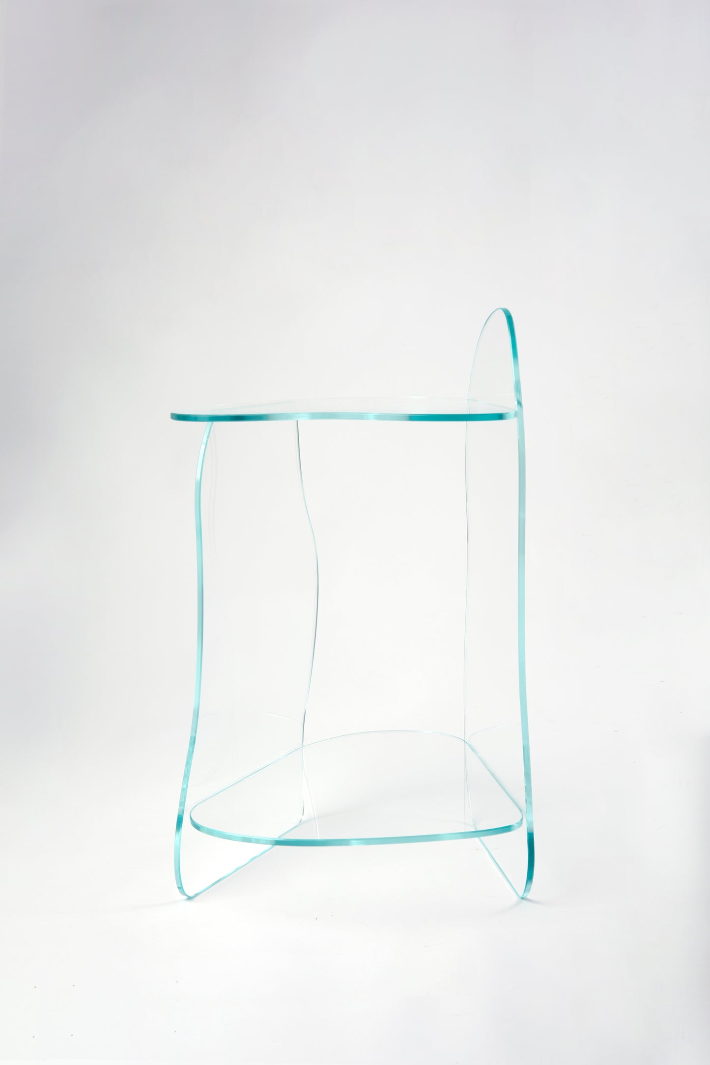 Dolmen Clear Side Table-Studio Chacha-APOC STORE