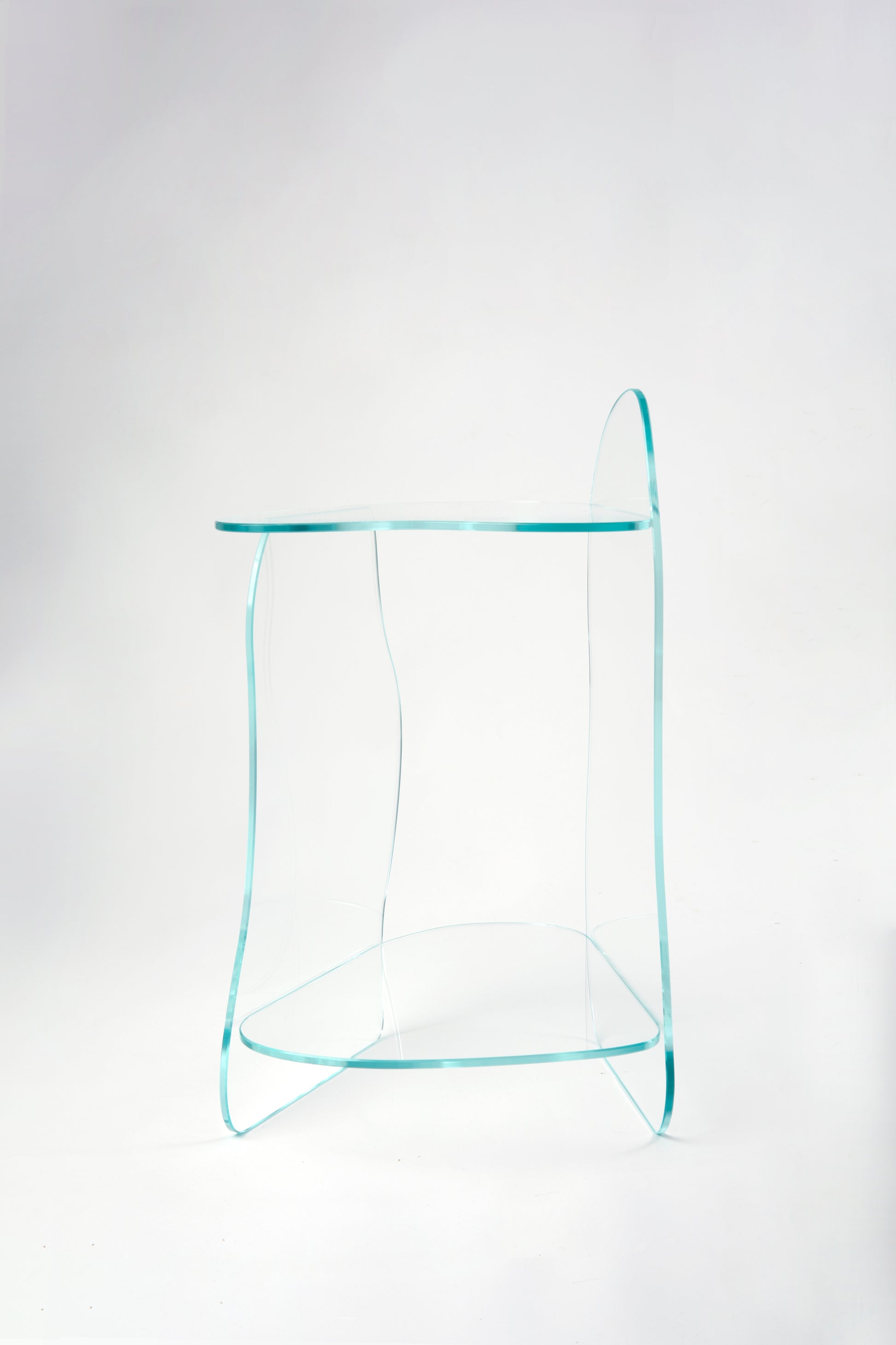 Dolmen Clear Side Table-Studio Chacha-APOC STORE