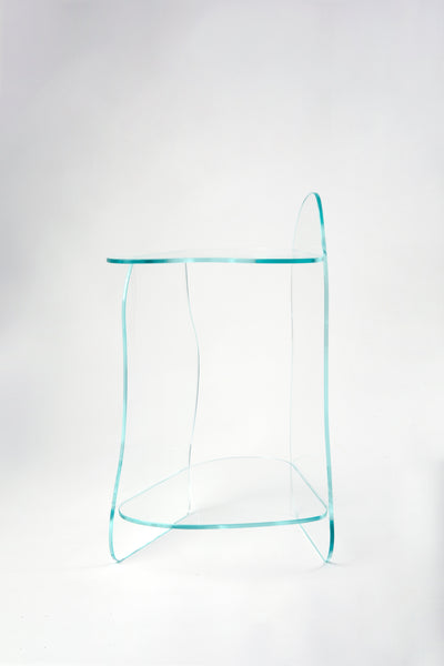 Dolmen Clear Side Table-Studio Chacha-APOC STORE