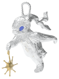 Silver Lucky Rabbit Solo Dance Necklace-Ancient Future-APOC STORE
