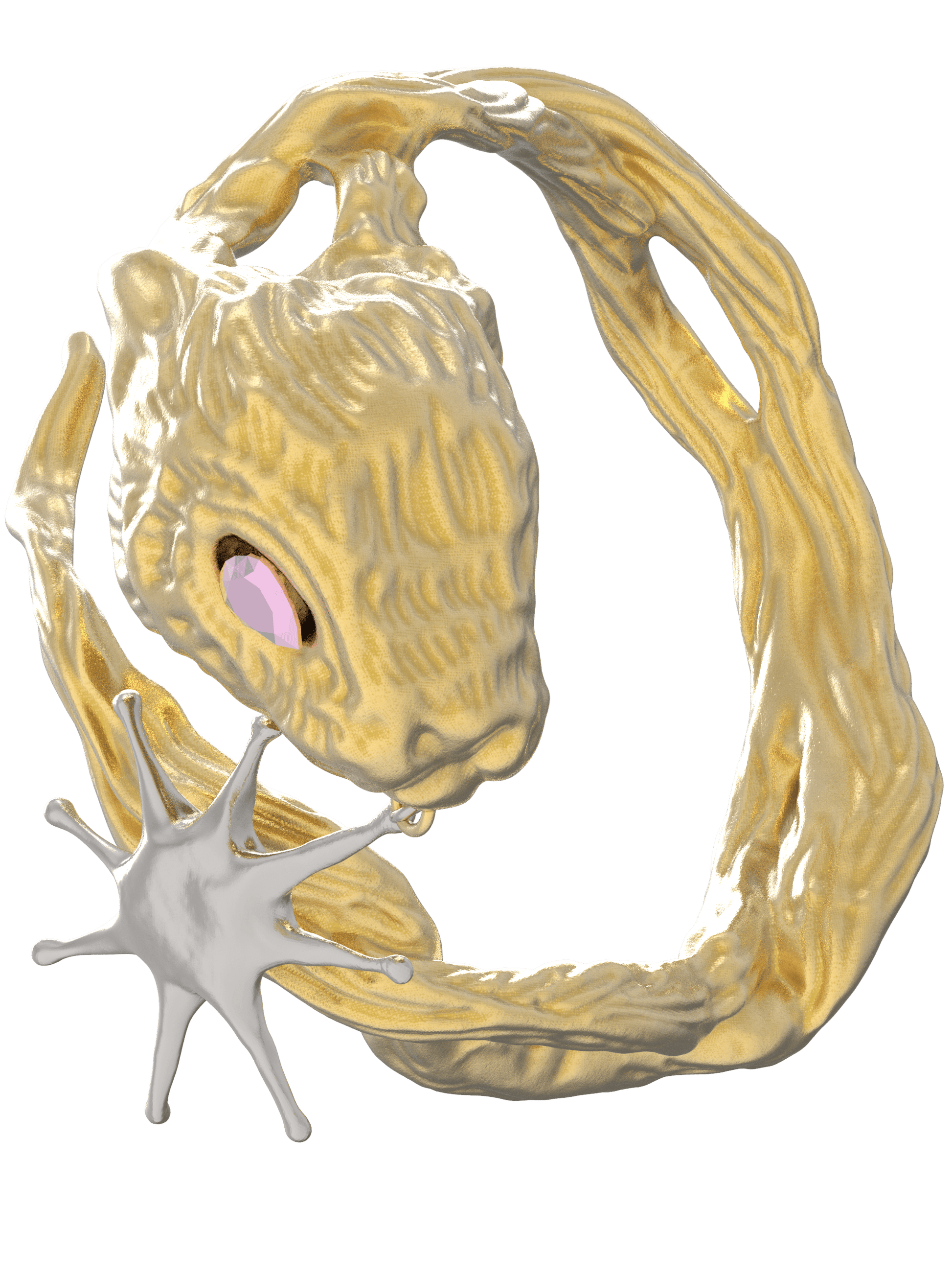 Gold Lucky Rabbit Ring with Stars-Ancient Future-APOC STORE