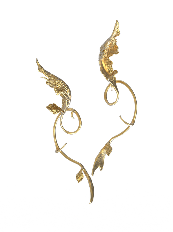 Brass Betta Ear Cuff-Ancient Future-APOC STORE