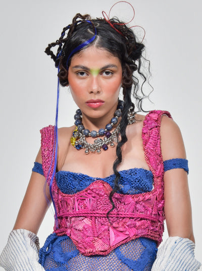 Hot Pink Colonião Corset-VEREDAS-APOC STORE