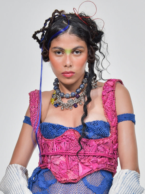 Hot Pink Colonião Corset-VEREDAS-APOC STORE