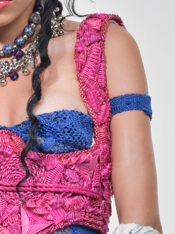 Hot Pink Colonião Corset-VEREDAS-APOC STORE