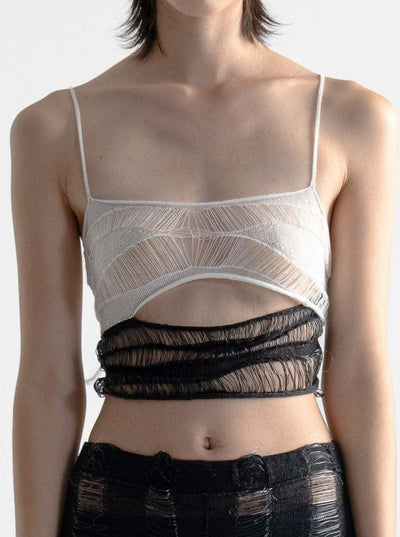 Black&White Tank Top-July Li-APOC STORE