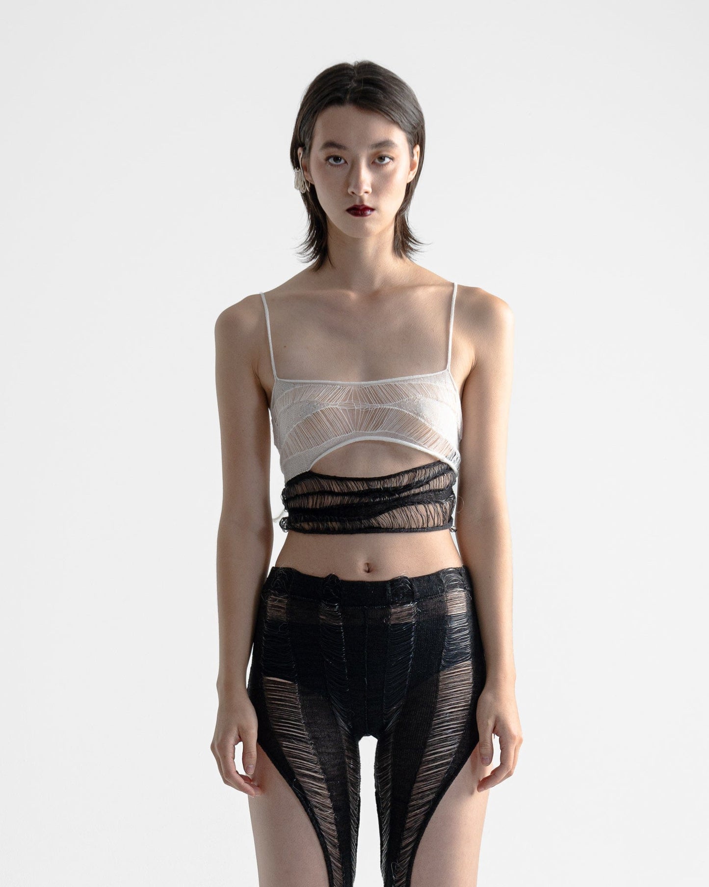 Black&White Tank Top-July Li-APOC STORE