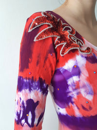 Embroidered Hand Dyed 3 Bodysuit Multicolour-Celia Calderón Asensio-APOC STORE