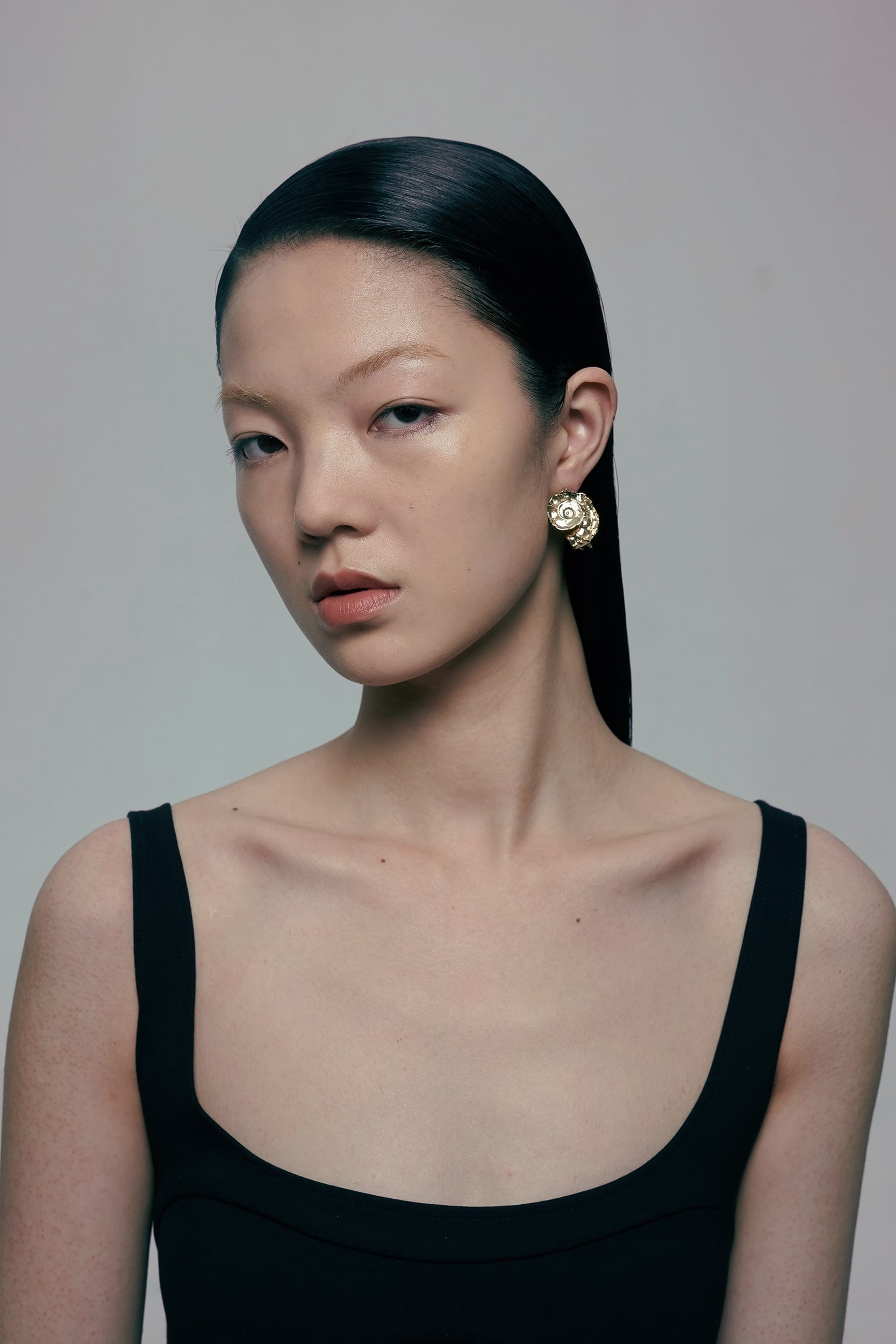 Brass Latiaxis Earrings-Ancient Future-APOC STORE