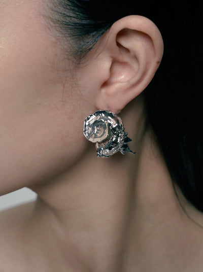 Sterling Silver Latiaxis Earrings-Ancient Future-APOC STORE