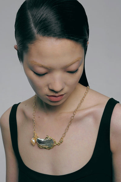 Mussel Necklace Eye Patch-Ancient Future-APOC STORE