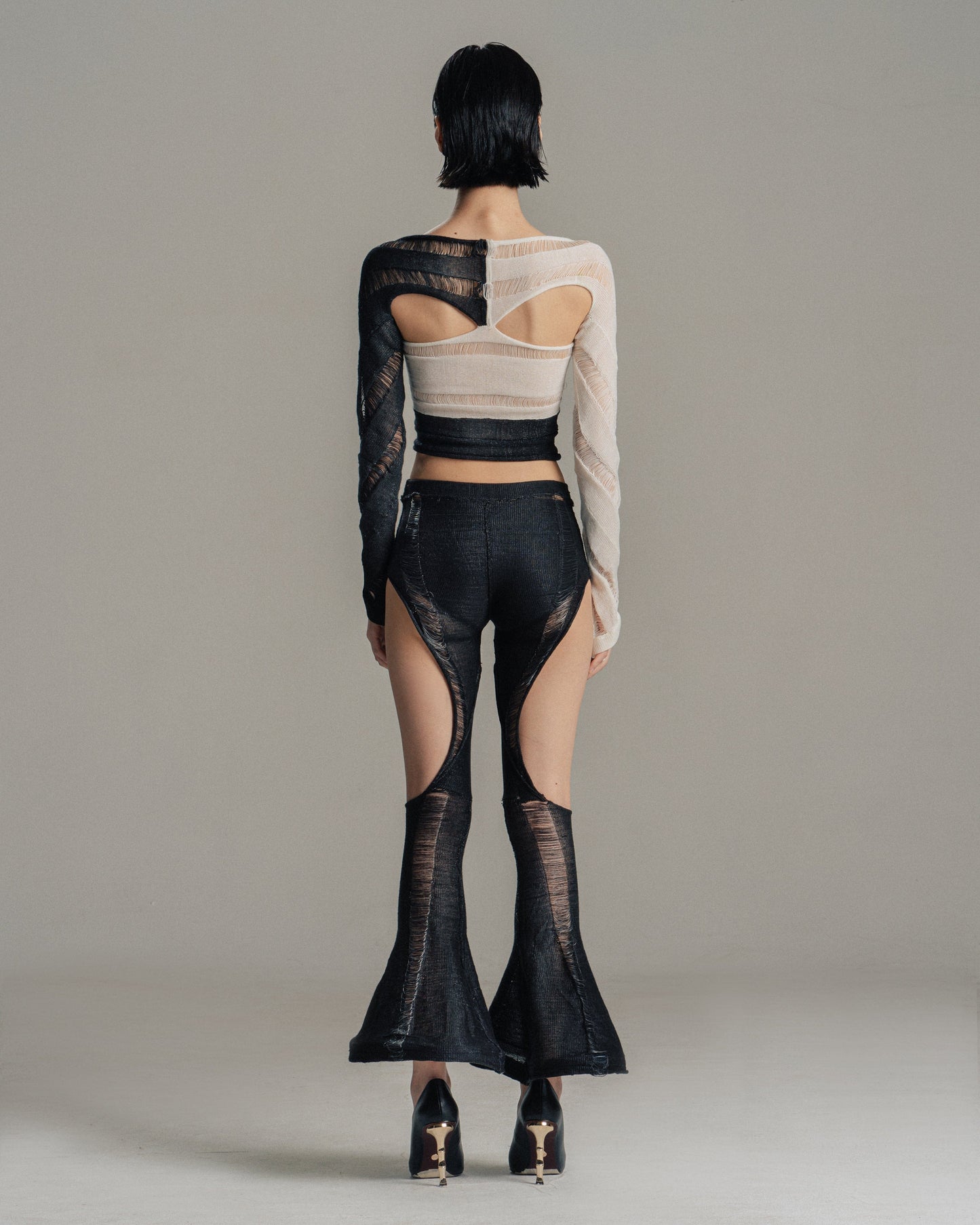 Black & White Swirl Top-July Li-APOC STORE