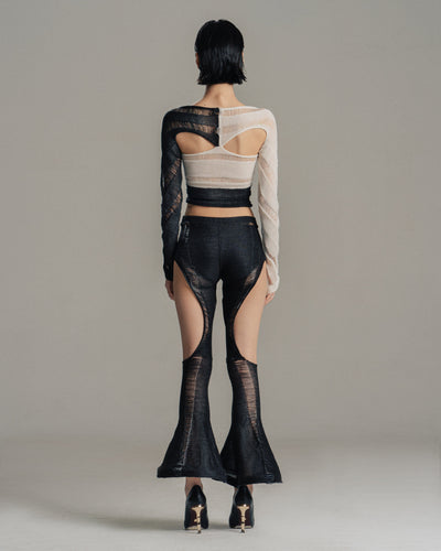 Black & White Swirl Top-July Li-APOC STORE