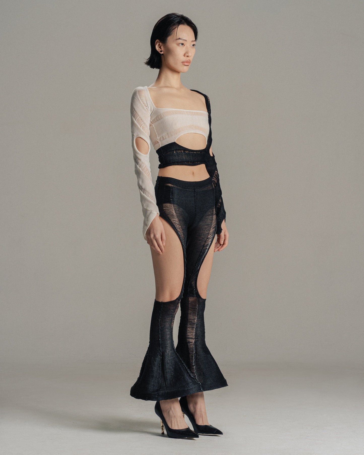 Black & White Swirl Top-July Li-APOC STORE