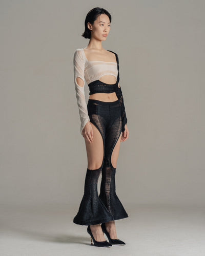 Black & White Swirl Top-July Li-APOC STORE