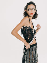 Hand Knit Vine Tank Top-July Li-APOC STORE