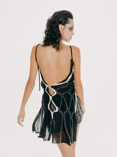 Hand Knit Vine Tank Top-July Li-APOC STORE