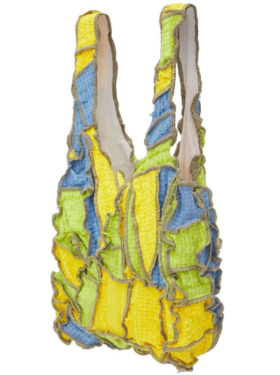 Hand Cut Hand Sewn Stretch Weave Sack Bag-Luna Del Pinal-APOC STORE
